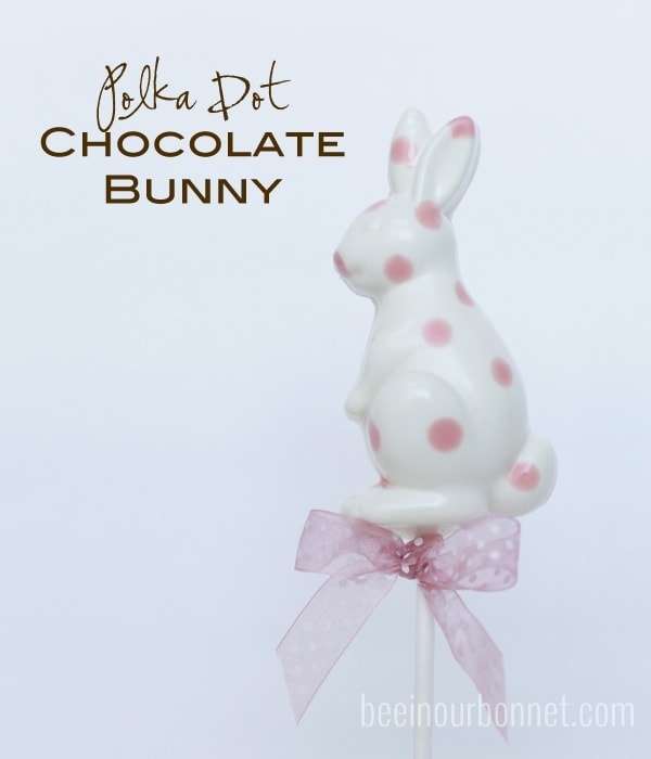 Polka Dot Chocolate Bunnies by Bee in Our Bonnet