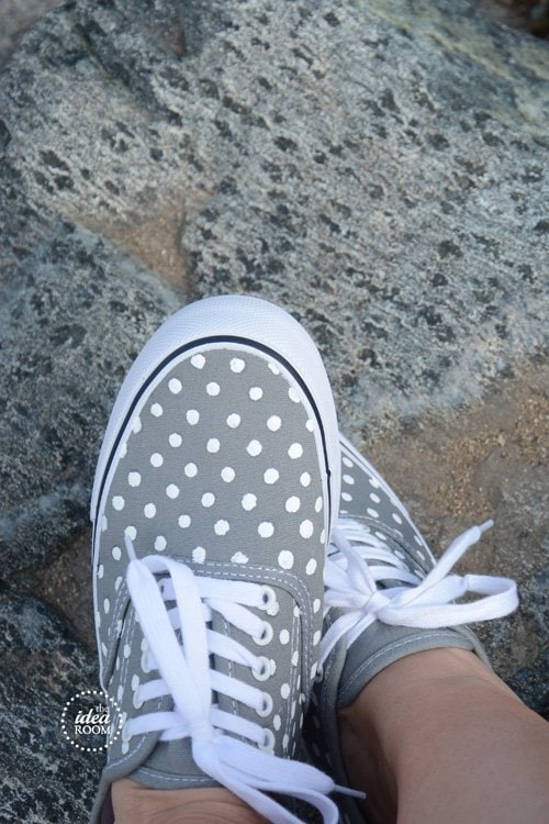 DIY Polka Dot Shoes