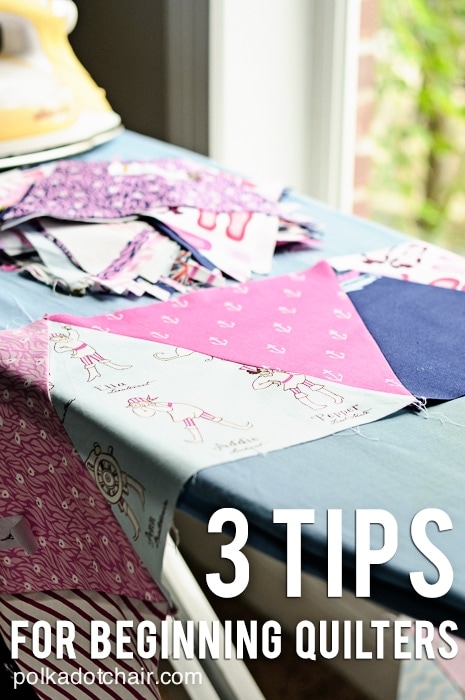 3 Tips for Beginning Quilters on polkadotchair.com