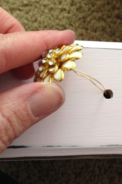 Make your own drawer pulls from buttons