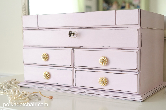 Jewelry Box Redo using Chalky Finish Paint