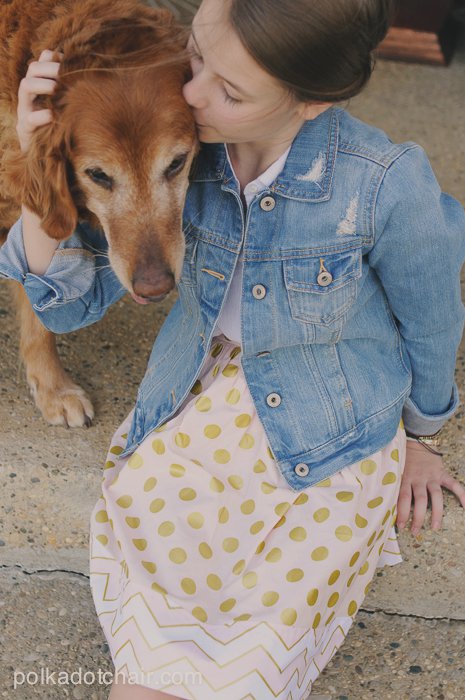 In be"tween" Girls Skirt Tutorial - on polkadotchair.com