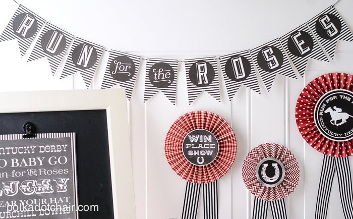 Kentucky Derby Party Ideas and printables on polkadotchair.com