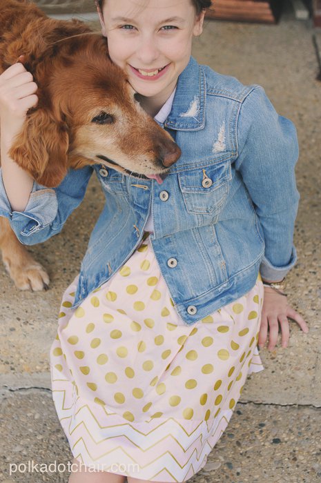 In be"tween" Girls Skirt Tutorial - on polkadotchair.com