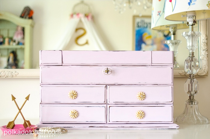 Jewelry Box Redo using Chalky Finish Paint