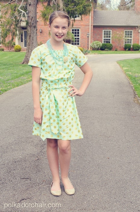 A Polka Dot Easter Dress