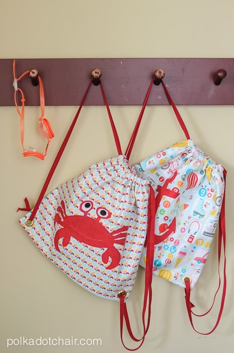 Simple Summer Backpack Sewing Pattern by Melissa Mortenson of polkadotchair.com