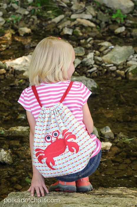 Simple Summer Backpack Sewing Pattern by Melissa Mortenson of polkadotchair.com