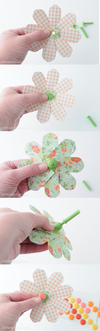 How to make paper flowers on polkadotchair.com