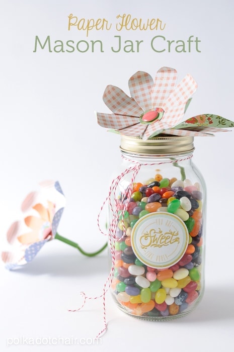 Jelly Bean Mason Jar Craft Idea