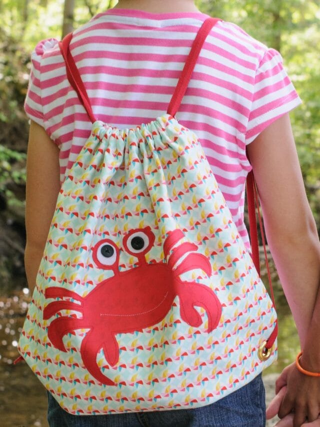 How to Make a Drawstring Bag or Backpack Story The Polka Dot Chair