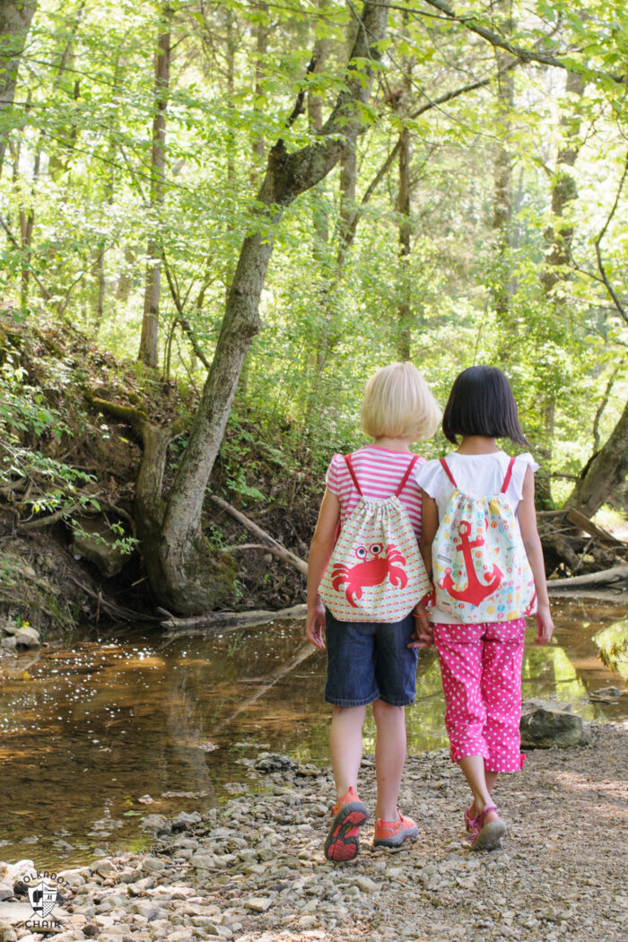 drawstring backpack sewing tutorial