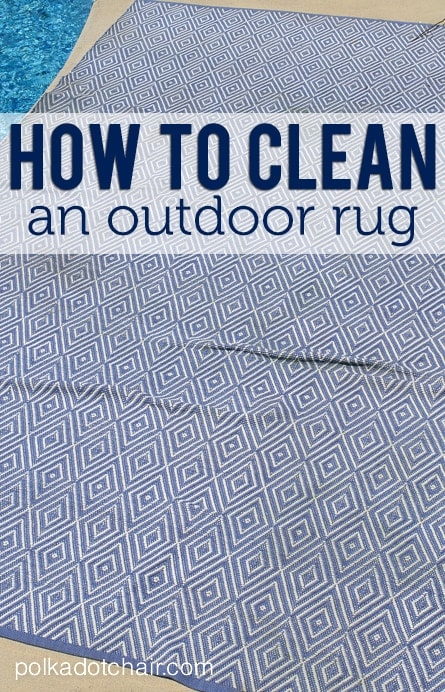 How to Clean an Outdoor Rug on polkadotchair.com