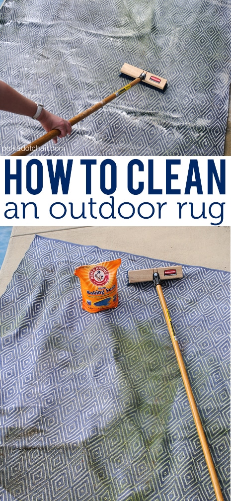 How to Clean an Outdoor Rug on polkadotchair.com