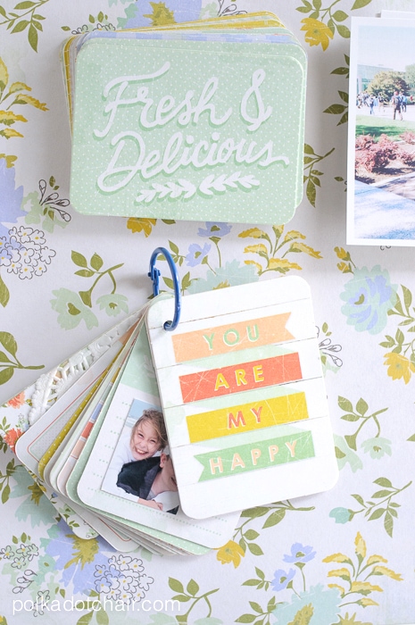 Mini Photo Albums made from Project Life Cards