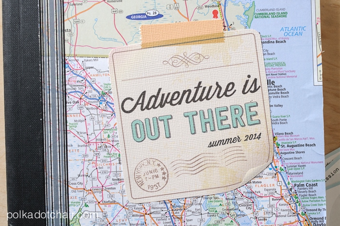 DIY Summer Journal and Free "Adventure is Out There" Printable on polkadotchair.com