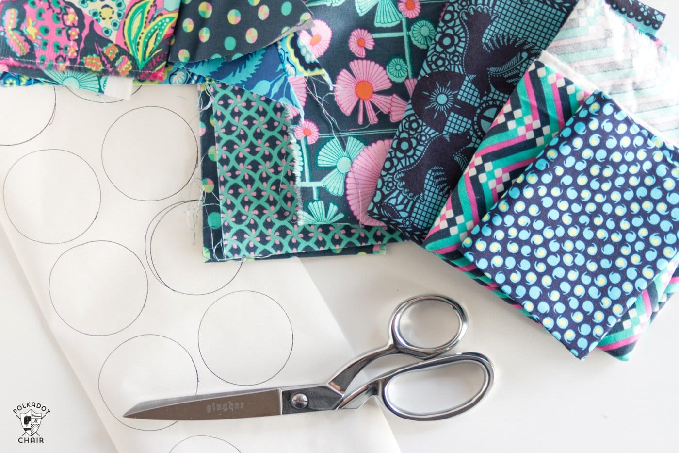 Scallop Neck DIY T Shirt Refashion Project Polka Dot Chair