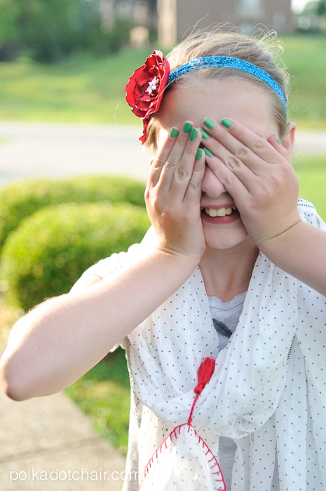 DIY Glitter Rose Headband on polkadotchair.com