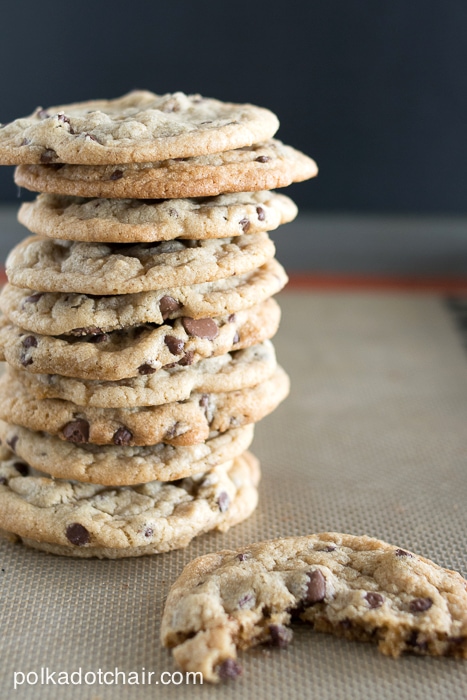 Hint of Coconut Chocolate Chip Cookie Recipe on polkadotchair.com