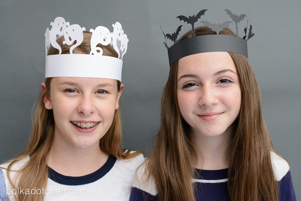 Halloween Party Crowns- a fun alternative to party hats!