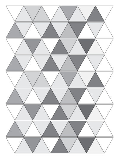 triangle quilt layout