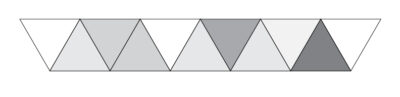 illustration for cutting triangles out of fabric