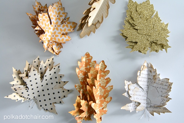 Paper Leaf Autumn Wreath Tutorial and lots of Gorgeous Fall Wreath