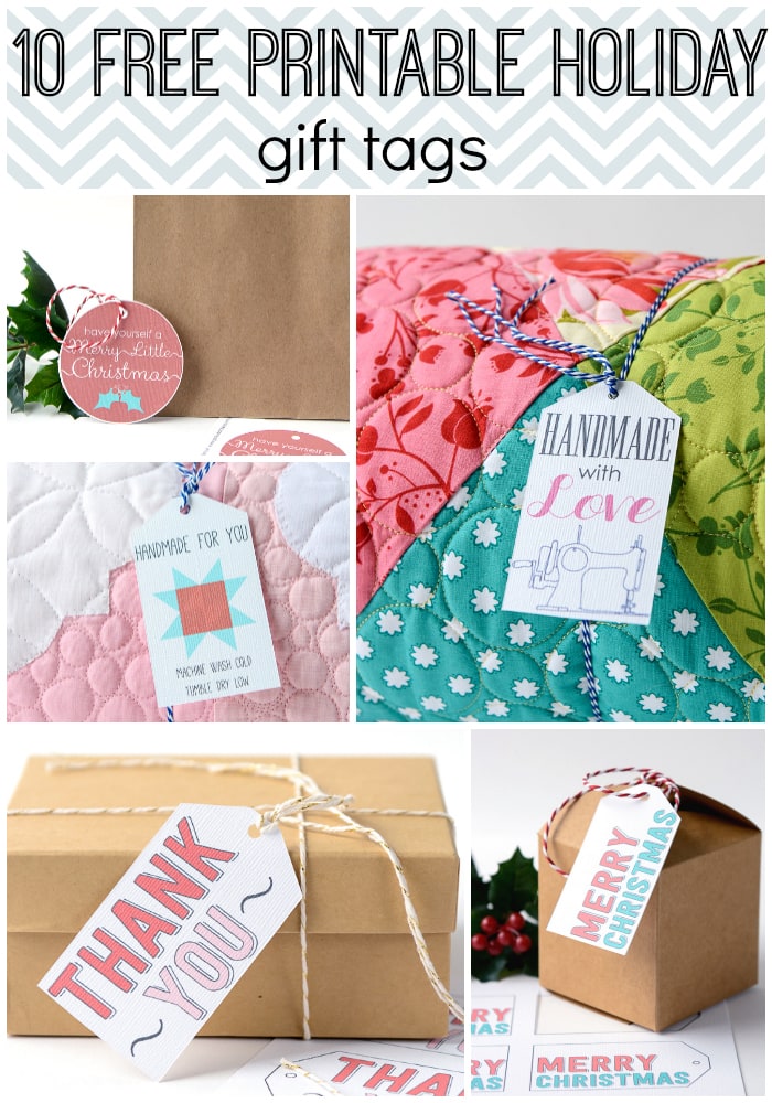 10 Free Printable Holiday Gift Tags