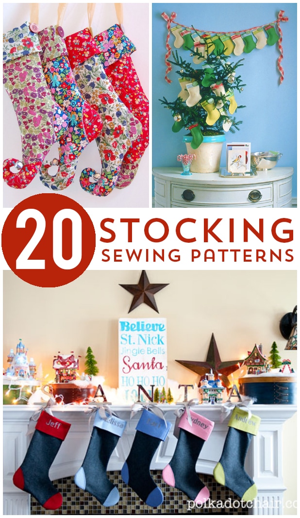 20 Christmas Stocking Sewing Patterns