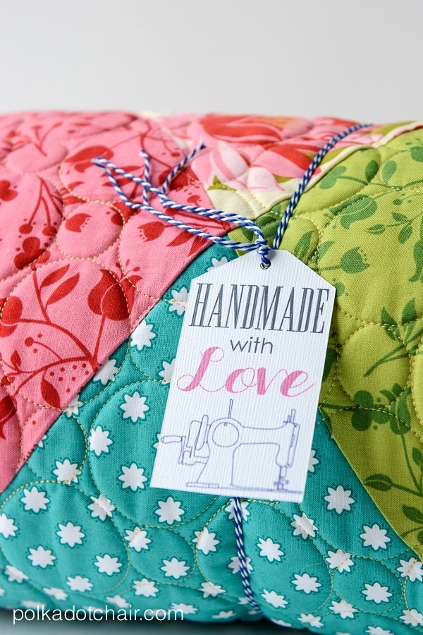 Free Printable Handmade with Love Gift Tag 