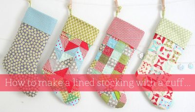 Lined Stocking with a Cuff @ Cluck Cluck Sew