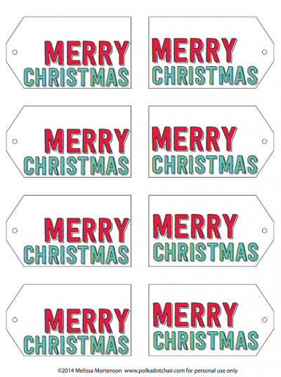 Free Printable Gift Tags 