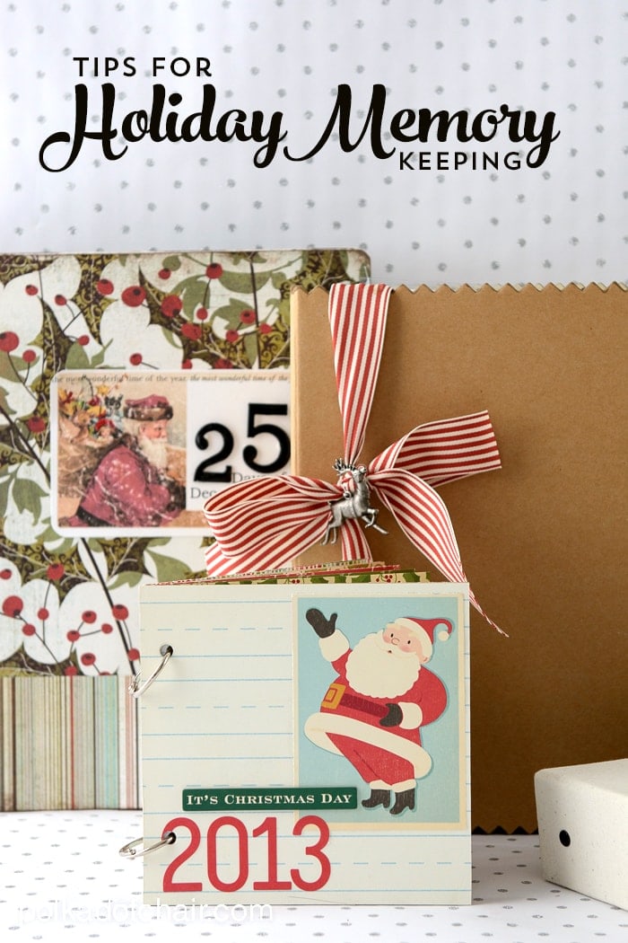 Simple Christmas Photo Album Tutorial on polkadotchair.com
