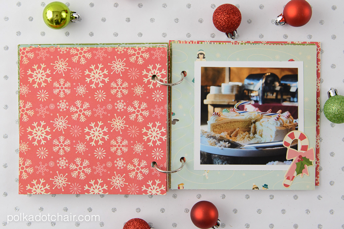 Simple Christmas Photo Album Tutorial on polkadotchair.com