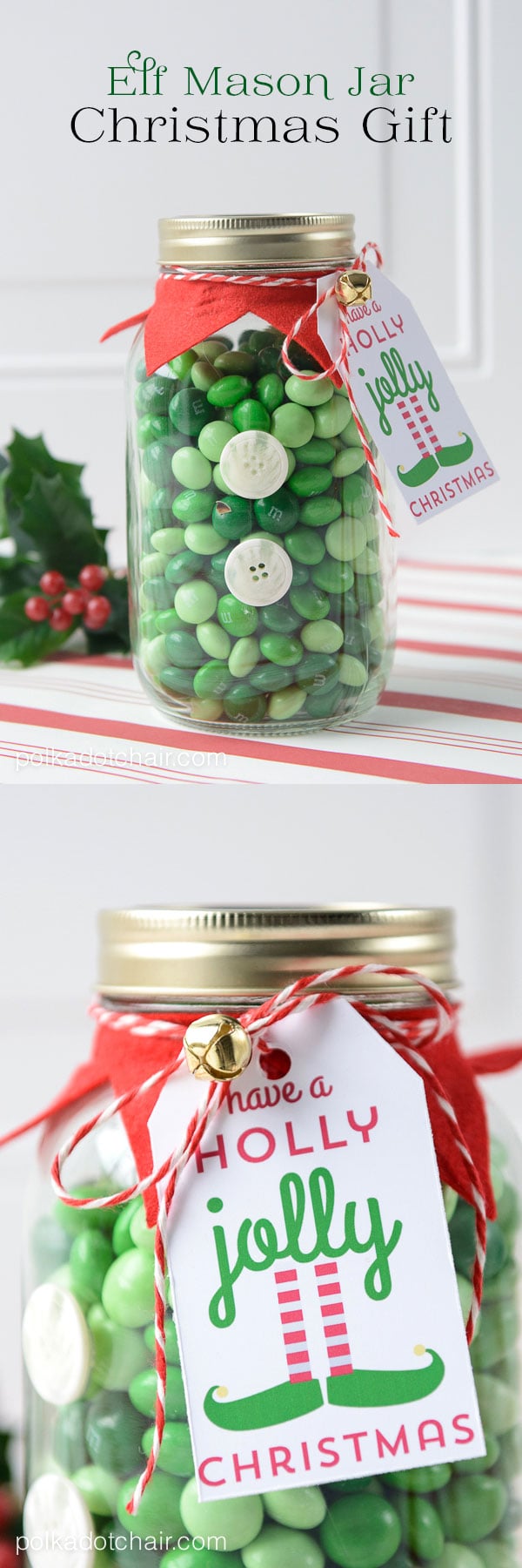 elf mason jar