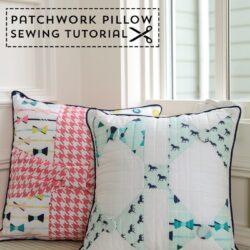 Bow Tie Quilted Pillow Sewing Pattern