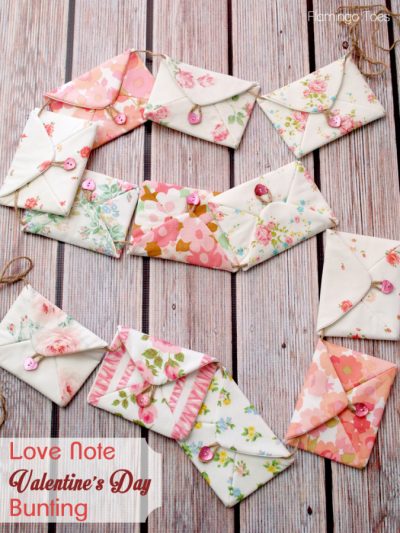 Love Note Valentines Day Bunting