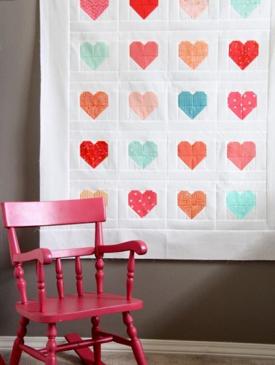 Simple Heart Quilt Tutorial 