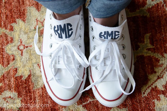 How to monogram your converse! 