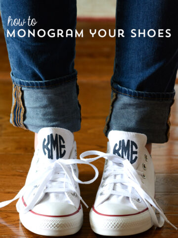 How to monogram your converse!