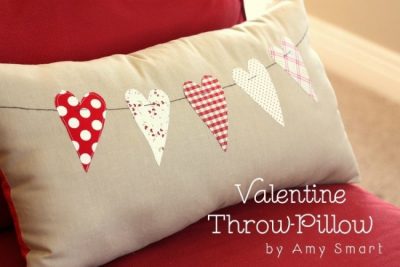 Valentines Day Heart Pillow Sewing Tutorial