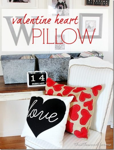 Valentine Heart Pillow DIY Project