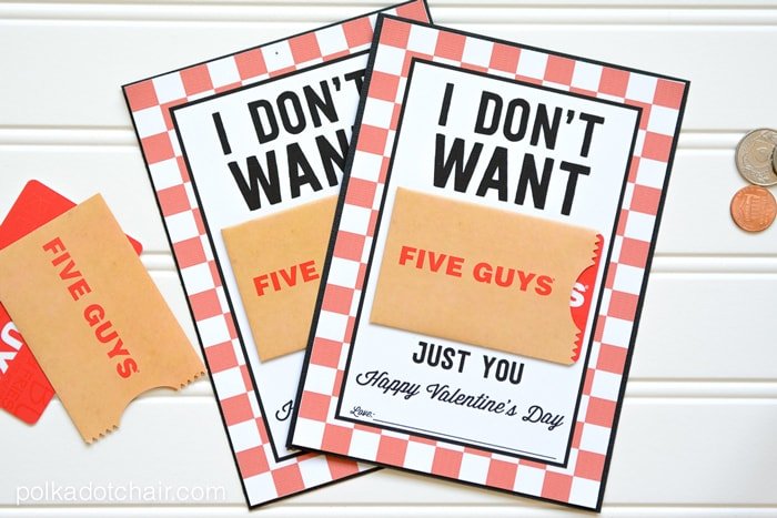 A free "punny" Valentine Gift Card Printable for the guy in your life!