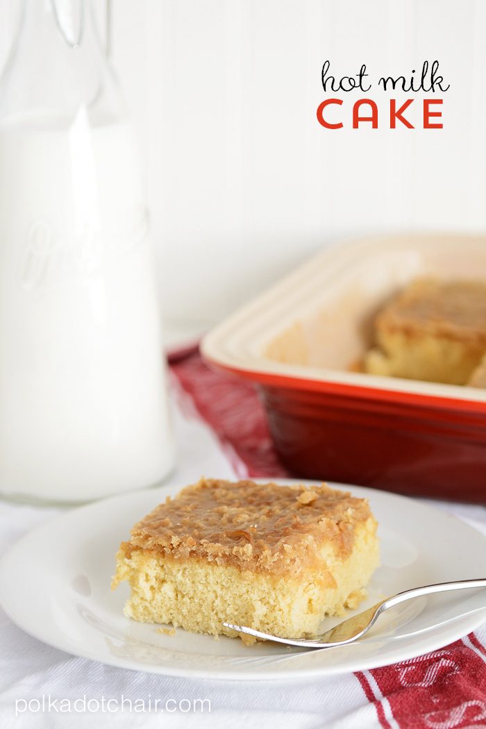 Hot Milk Cake Recipe with Coconut Caramel Topping 