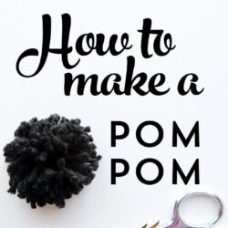 How to make a pom pom with yarn.