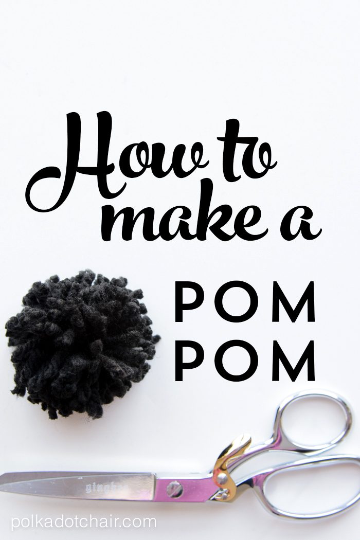 How to make a pom pom with yarn.