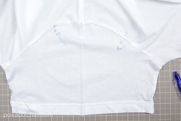 Sewing Tutorial to make a simple knit T-Shirt dress by Melissa Mortenson of PolkadotChair.com