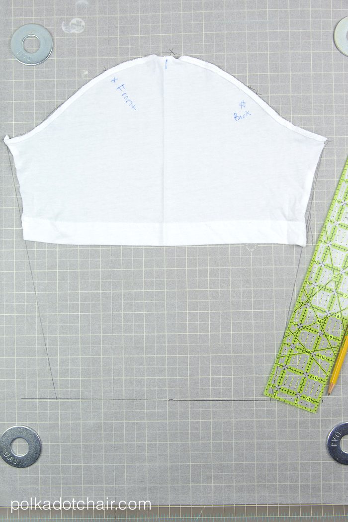 Sewing Tutorial to make a simple knit T-Shirt dress by Melissa Mortenson of PolkadotChair.com