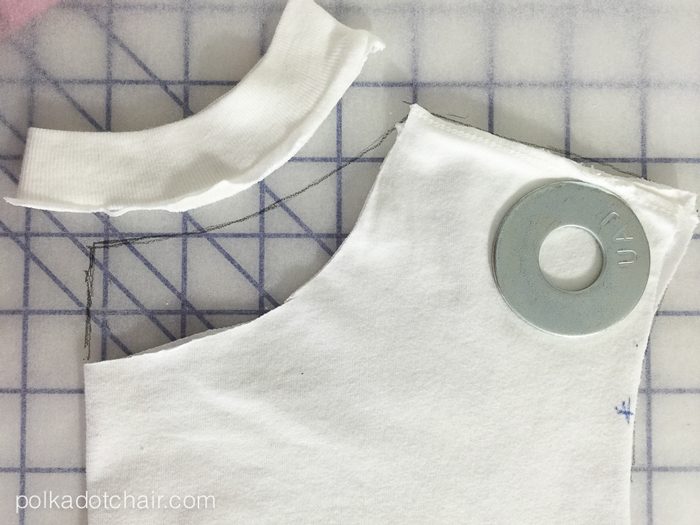 Sewing Tutorial to make a simple knit T-Shirt dress by Melissa Mortenson of PolkadotChair.com