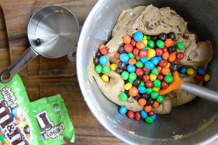 Crispy M&M Malted Milk Cookie Recipe- YUM!